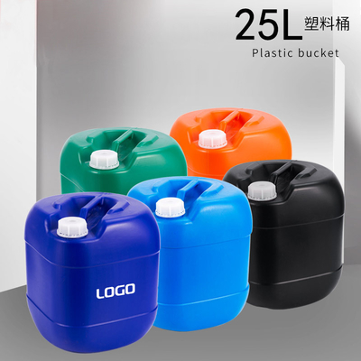 le plastique de HDPE de la forme carrée 25L tambours le seau carré scellé par produit chimique de soufflage de corps creux