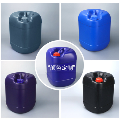 Seal Blue Seau en plastique HDPE liquide empilable à baril carré de 25 litres