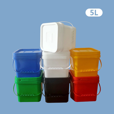 Le plastique de HDPE de forme carrée tambours le baril en plastique chimique de seau de tambour de seau