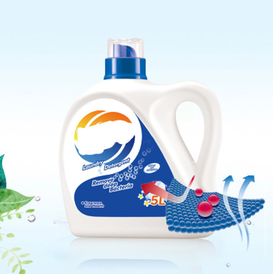 Récipients réutilisables réutilisables de bouchon à vis de bouteille de détergent à lessive liquide 5L