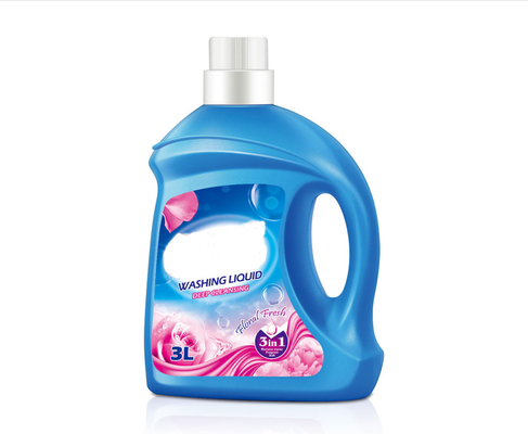 HDPE réutilisable de bouteille en plastique du liquide 3L plus propre vide pour les liquides de détergents de l'eau