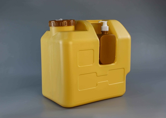 bouteille d'eau portable en plastique de 30L en HDPE de 8 gallons avec robinet et bouteille de lotion de savon liquide pour le camping en plein air