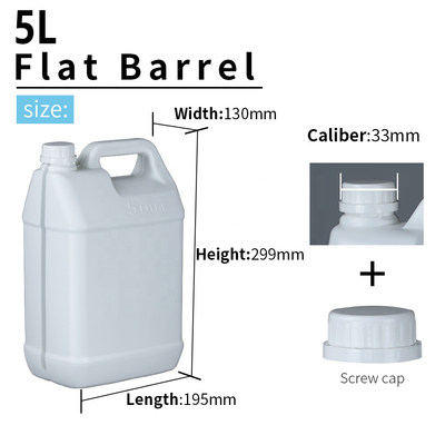 Conteneurs chimiques en plastique de 1 gallon de place de SIDUN 199*130*299mm