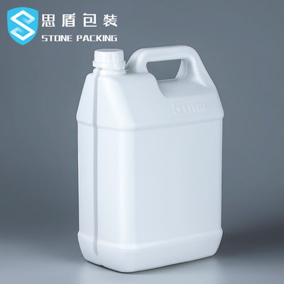 Place en plastique de HDPE blanc de 128 onces liquides 5 OEM du seau 220g de gallon