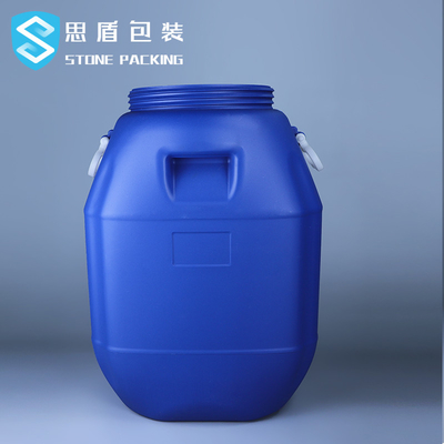 conteneurs chimiques en plastique du tambour 50L en plastique de 80*47mm à couvercle serti avec la poignée