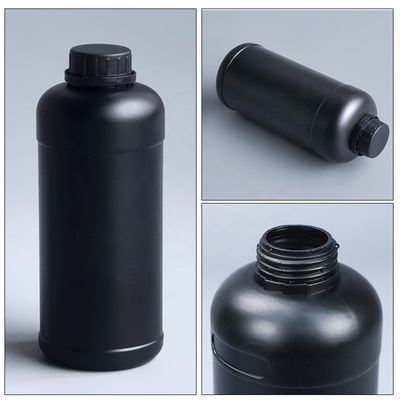 Gravure à l'eau forte acide LML Matte Black Plastic Bottles détersif 110*220*43mm