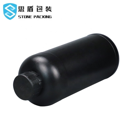 Gravure à l'eau forte acide LML Matte Black Plastic Bottles détersif 110*220*43mm