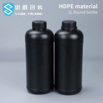 Gravure à l'eau forte acide LML Matte Black Plastic Bottles détersif 110*220*43mm
