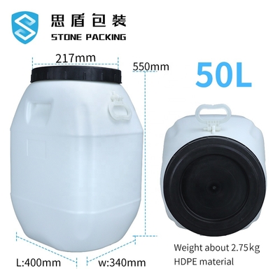 récipient en plastique de HDPE de 80*47mm 50 litres