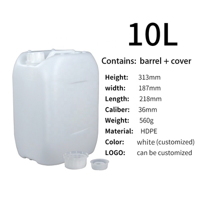 récipient en plastique de HDPE de 560g 10L avec les biens en plastique de poignée