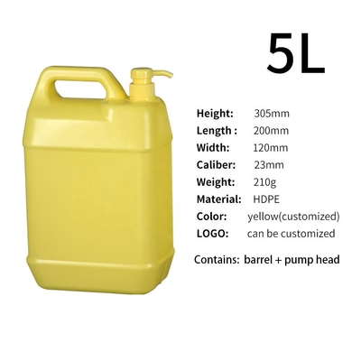 Bouteille en plastique du HDPE 5l de SIDUN avec la poignée 200*120*305mm