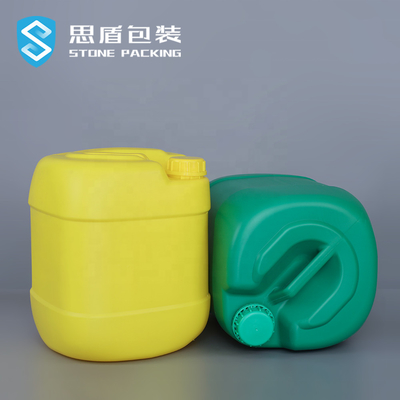 UFU liquide chimique jaune blanc de conteneur en plastique de HDPE de 5 gallons