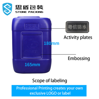 Tambour 1.5KG 30l en plastique bleu chimique avec la poignée 360*300*410mm