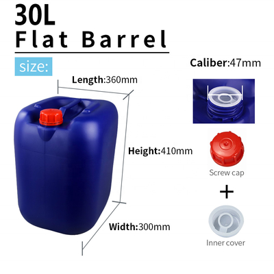 Tambour 1.5KG 30l en plastique bleu chimique avec la poignée 360*300*410mm