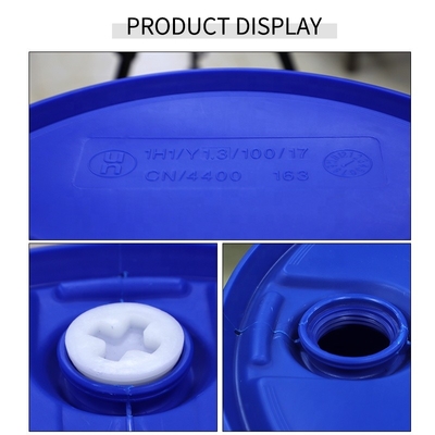 Tambours en plastique bleus d'huile scellée barils de 55 gallons 200 litres avec le double couvercle