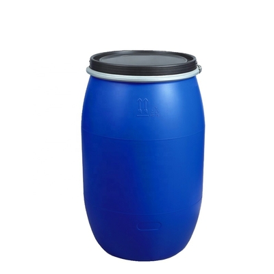 200l chimique bleu cylindrique tambour en plastique 585*970mm 9kg de 55 gallons
