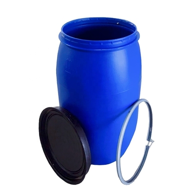 200l chimique bleu cylindrique tambour en plastique 585*970mm 9kg de 55 gallons