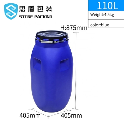 seau bleu 4.5kg de HDPE d'ODM d'OEM de récipient en plastique du HDPE 110L