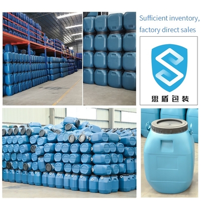 Tambour bleu de récipient en plastique du HDPE 60L du HDPE 100% avec le couvercle