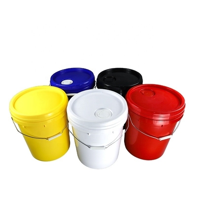 épaisseur de 1.1mm seau en plastique de peinture de 5 gallons avec la poignée 10L 18L 20L