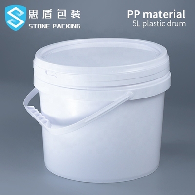 Produit chimique 5l blanc du diamètre 222mm pp autour des récipients en plastique 360g