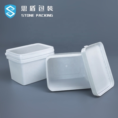 OIN 9001 seau blanc 141*103*120mm de 5 conteneurs chimiques de gallon