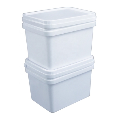 OIN 9001 seau blanc 141*103*120mm de 5 conteneurs chimiques de gallon