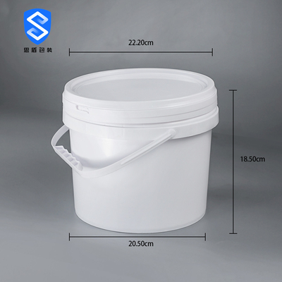 Le blanc de CMYK 5 gallons seau de peinture de 20 litres avec la plaine de couvercle a laqué