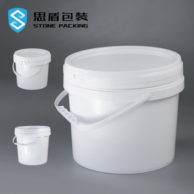 Le blanc de CMYK 5 gallons seau de peinture de 20 litres avec la plaine de couvercle a laqué