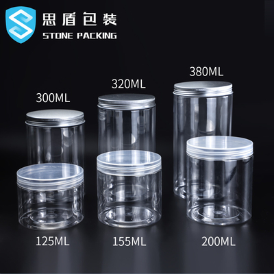 Bouteilles en plastique d'ANIMAL FAMILIER de 55*65MM avec le couvercle 13g de vis