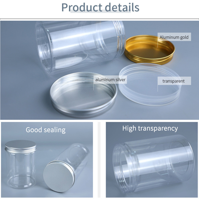 Bouteilles en plastique d'ANIMAL FAMILIER de 55*65MM avec le couvercle 13g de vis