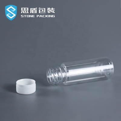 Bouteille en plastique d'ANIMAL FAMILIER de SIDUN 100ml avec le couvercle à visser 39*116mm