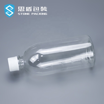 Bouteille en plastique à bouchon vissable 38g 51g d'ANIMAL FAMILIER de la douille 1000ml 500ml de rétrécissement