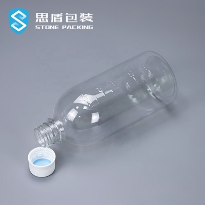 Bouteille en plastique à bouchon vissable 38g 51g d'ANIMAL FAMILIER de la douille 1000ml 500ml de rétrécissement