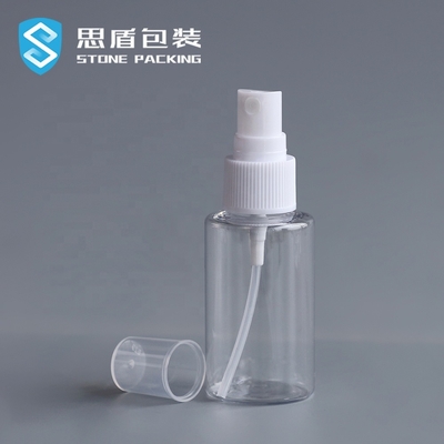 L'ANIMAL FAMILIER transparent de l'alcool 40ml recyclable pulvérisent la bouteille 73*34mm