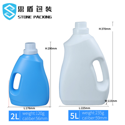 Conteneurs vides en plastique 235g de détergent de blanchisserie d'ISO9001 5L