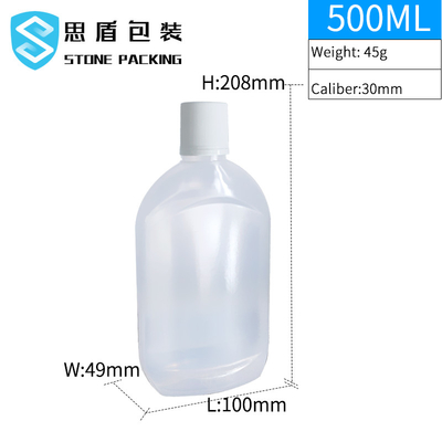 Bouteille de shampooing de Matte Translucent 500ml avec le couvercle à visser 45g