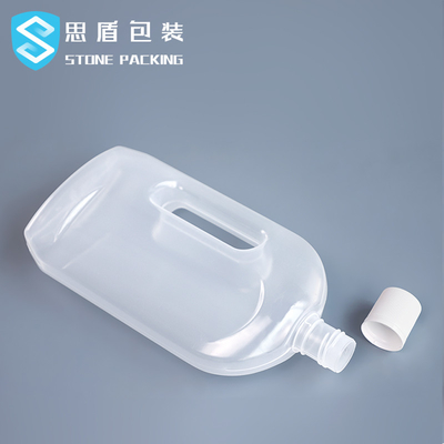Bouteille 1.2L en plastique translucide avec la poignée