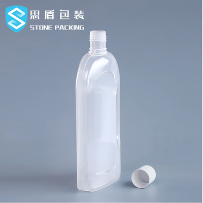 Bouteille 1.2L en plastique translucide avec la poignée