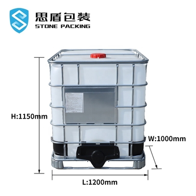 Réservoir chimique de place en métal de HDPE 1000 litres de poids de tare 56kg