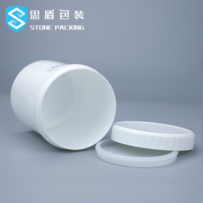Pot 1L en plastique noir blanc de 12*140mm avec l'ODM d'OEM de couvercle de vis