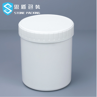 Pot 1L en plastique noir blanc de 12*140mm avec l'ODM d'OEM de couvercle de vis