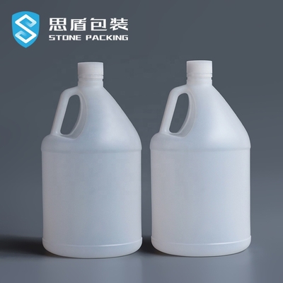 Rond translucide du HDPE 3.8L conteneurs chimiques de 1 gallon avec la poignée