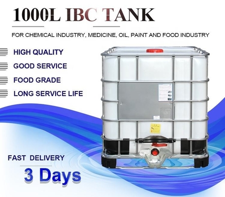Le produit chimique en acier galvanisé du litre IBC de DC53D 1000 échoue 1200*1000*1150mm